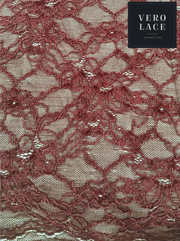 Chenille Lace, Bonded Scalloped Edge — VL-CH-0028