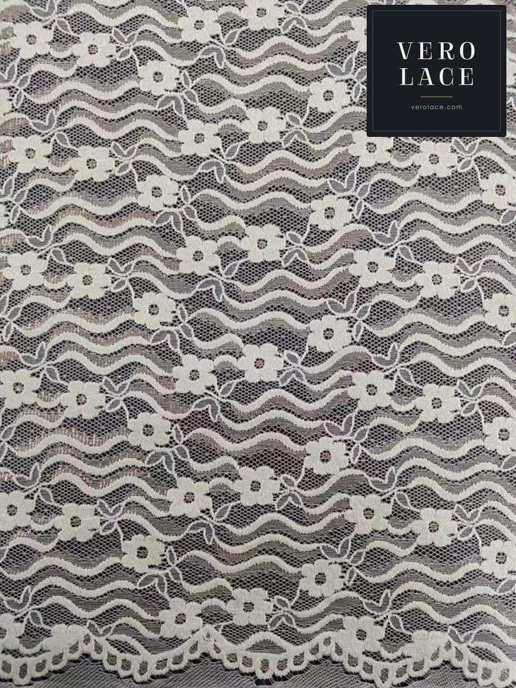 Chenille Lace, Multicolour Silk Scalloped Edge — VL-CH-0107