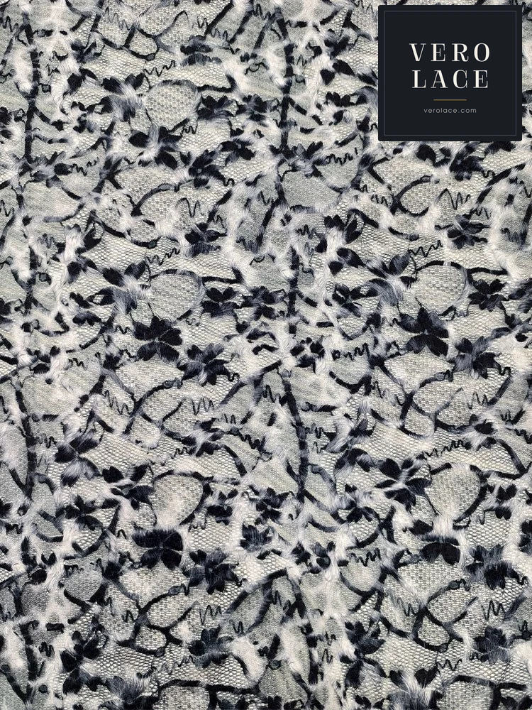 Chenille Lace, Printed Leopard Print — VL-CH-0111