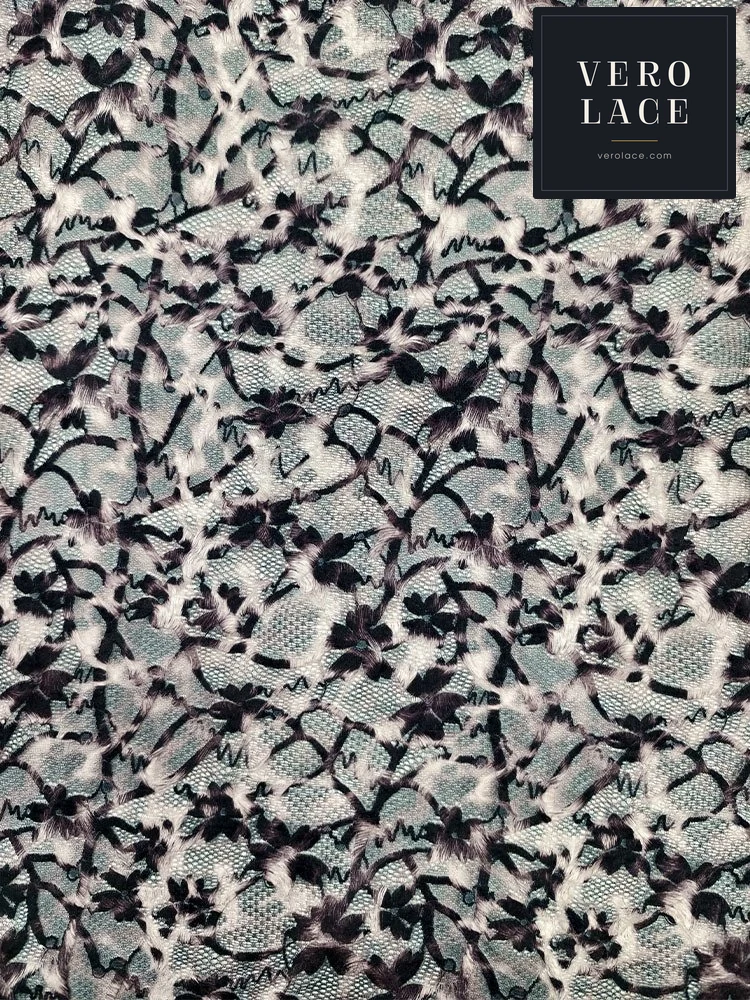Chenille Lace, Printed Leopard Print — VL-CH-0121