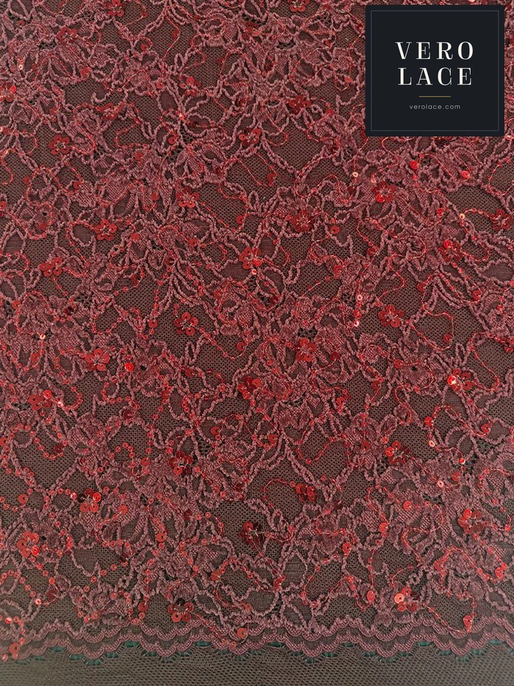 Chenille Lace, Scalloped Edge KAM — VL-CH-0029
