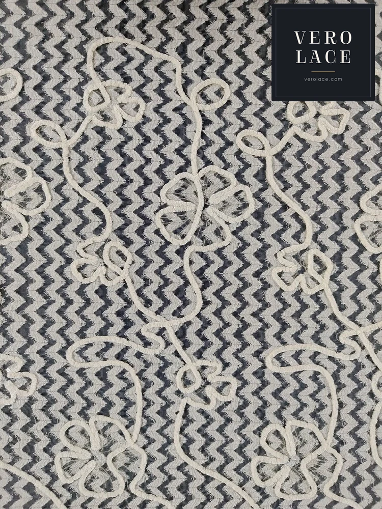 Chenille Lace, Soutache Braid Transparent Sequin — VL-CH-0001