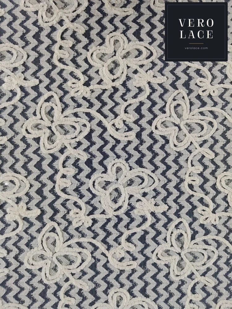 Chenille Lace, Soutache Braid Transparent Sequin — VL-CH-0002