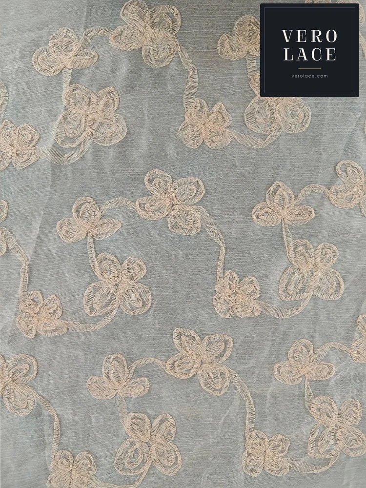 Embroidered Fabric, Coiled — VL-EM-0214