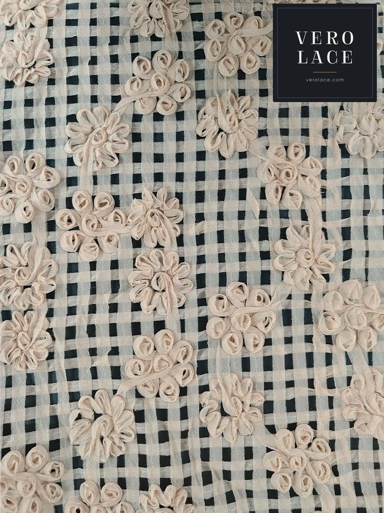 Embroidered Fabric, Coiled — VL-EM-0215