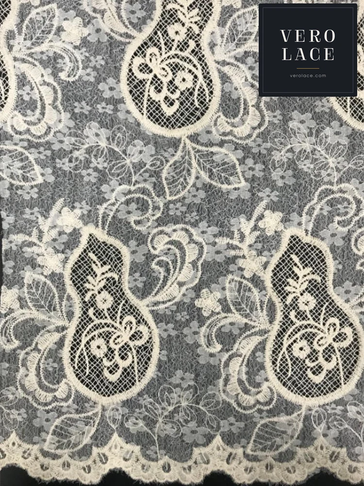 Embroidered Fabric, Cotton Thread — VL-EM-0209