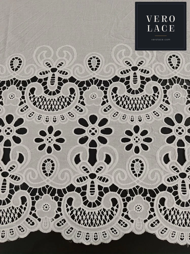 Embroidered Fabric, Laser Dyeable — VL-EM-0030