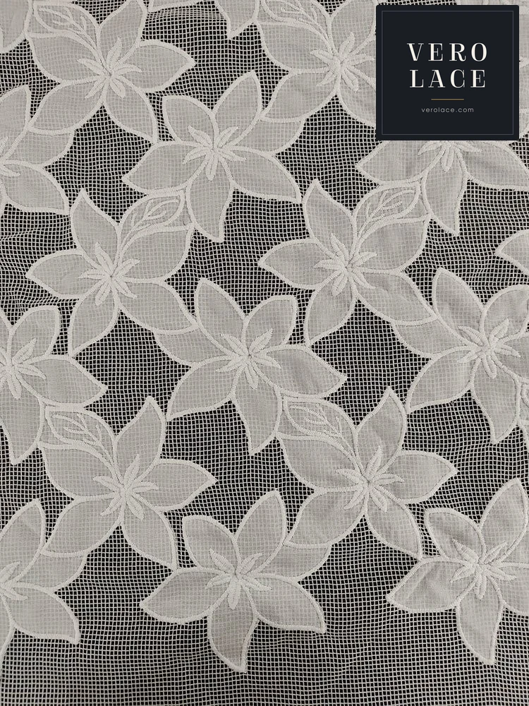 Embroidered Fabric, Laser Dyeable — VL-EM-0106