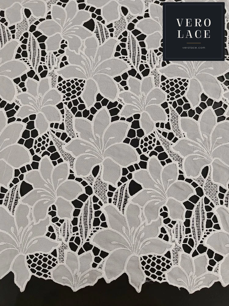 Embroidered Fabric, Laser Dyeable — VL-EM-0108