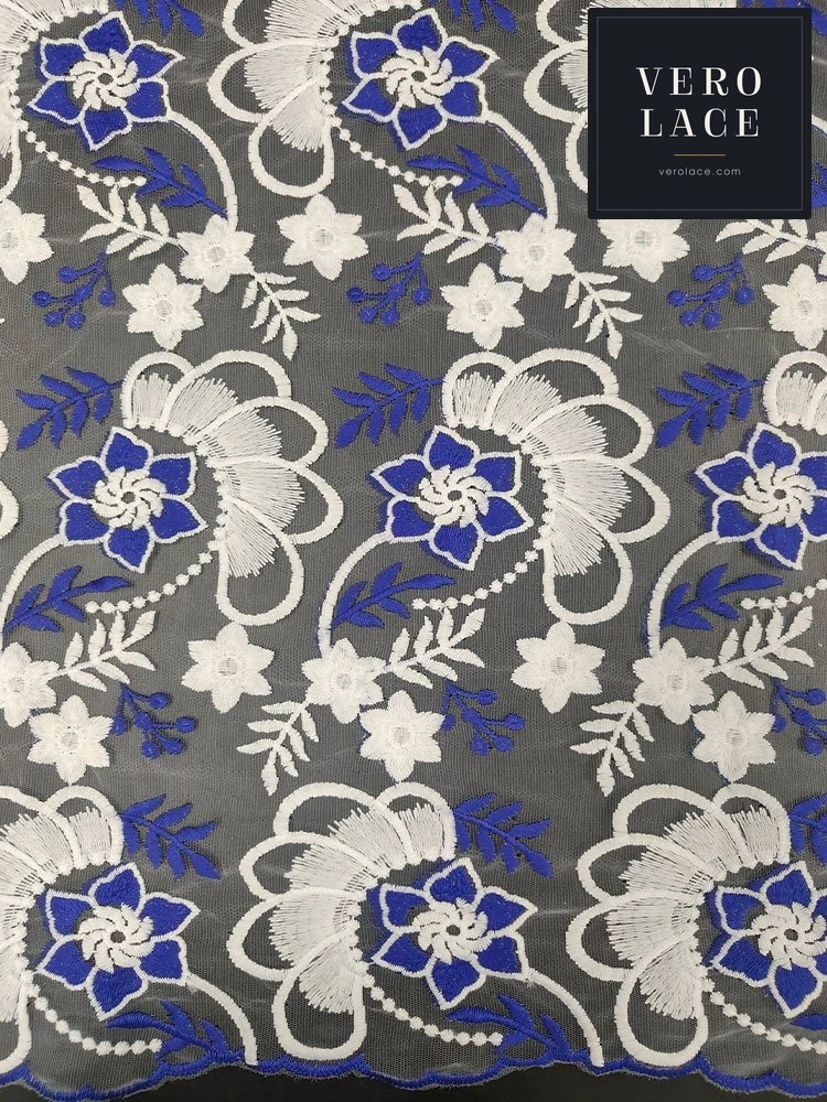 Embroidered Fabric, Milk Fibre — VL-EM-0059