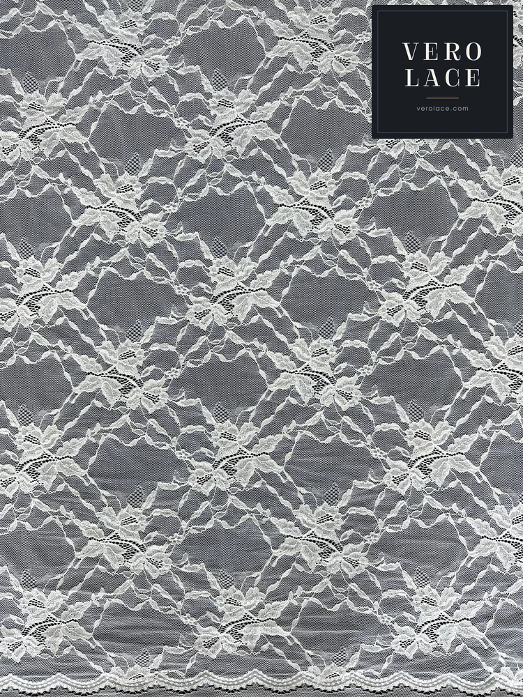 Embroidered Fabric, Scalloped Edge — VL-EM-0167