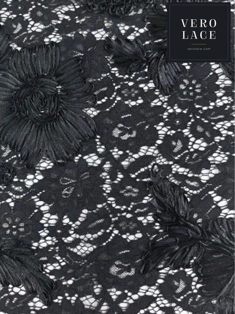 Embroidered Fabric, Scalloped Edge — VL-EM-0168