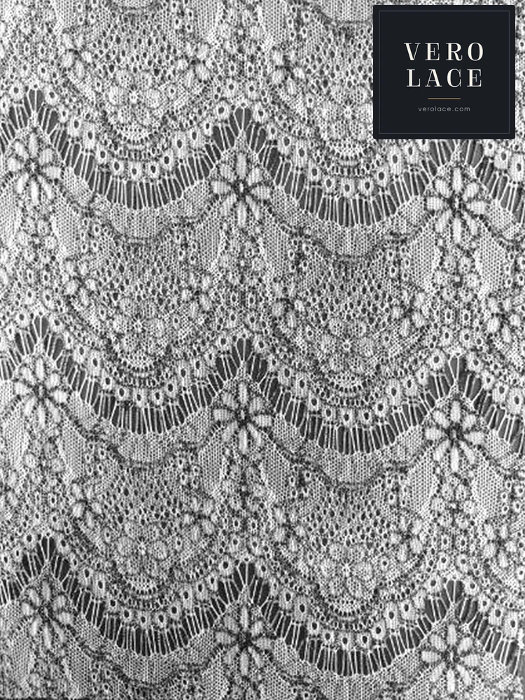 Eyelash Lace, Black Mesh — VL-EL-0077