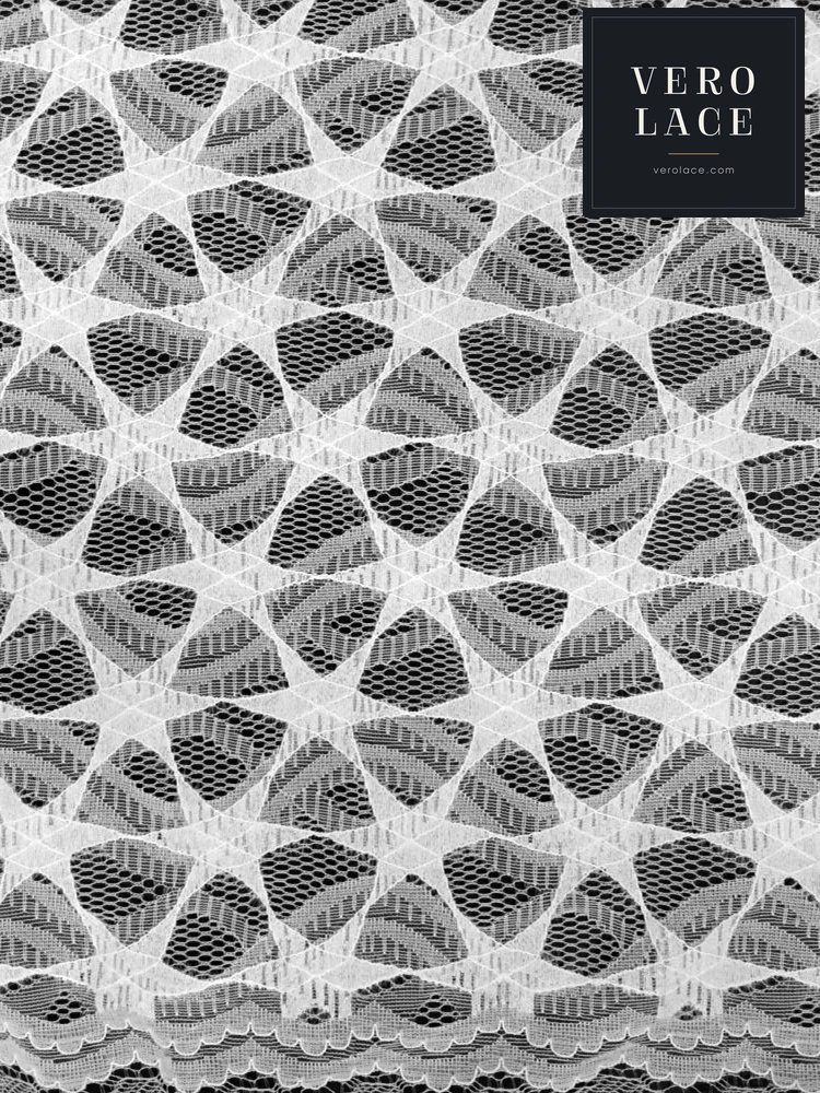 Feather-Yarn Lace, KAM Scalloped Edge — VL-FY-0028