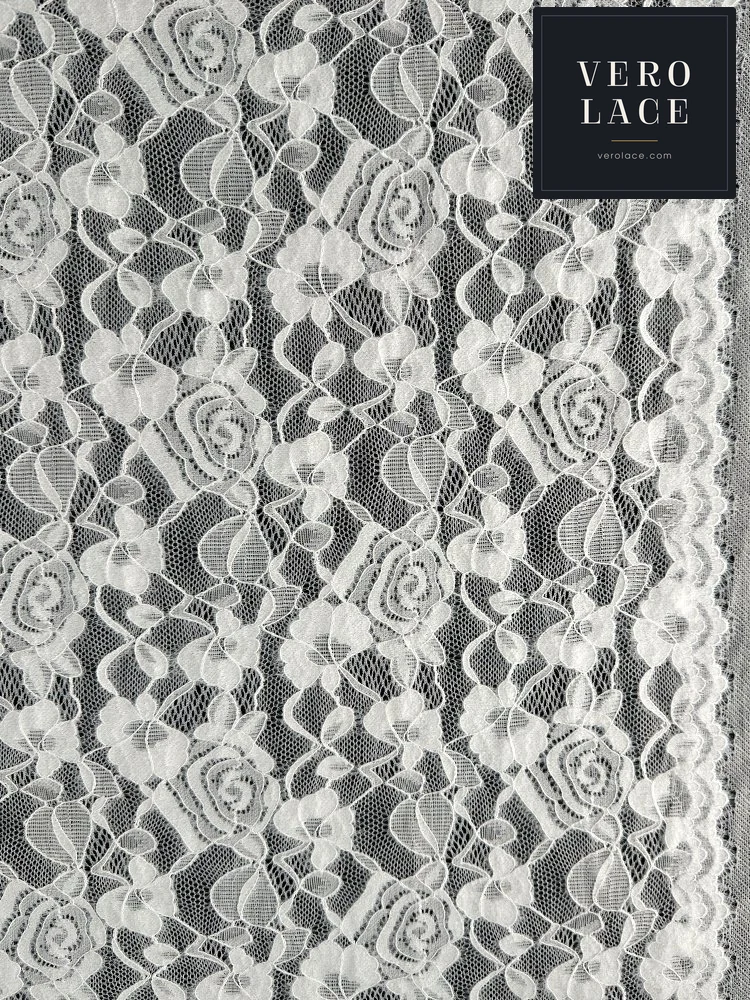 Feather-Yarn Lace, KAM Scalloped Edge — VL-FY-0029