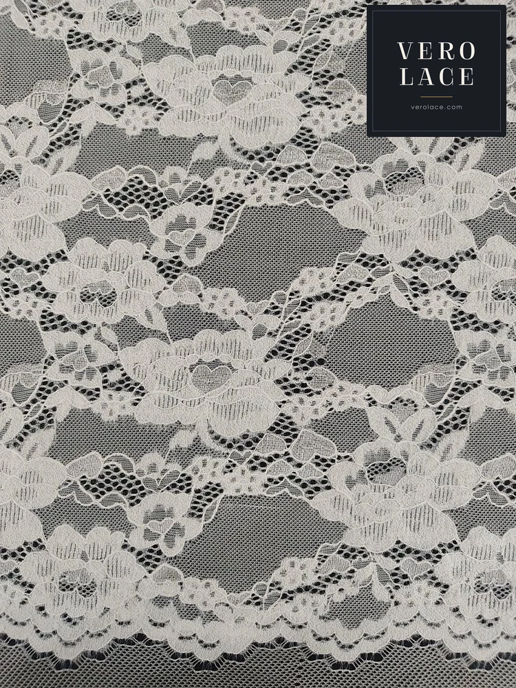 Feather-Yarn Lace, KAM Scalloped Edge — VL-FY-0037