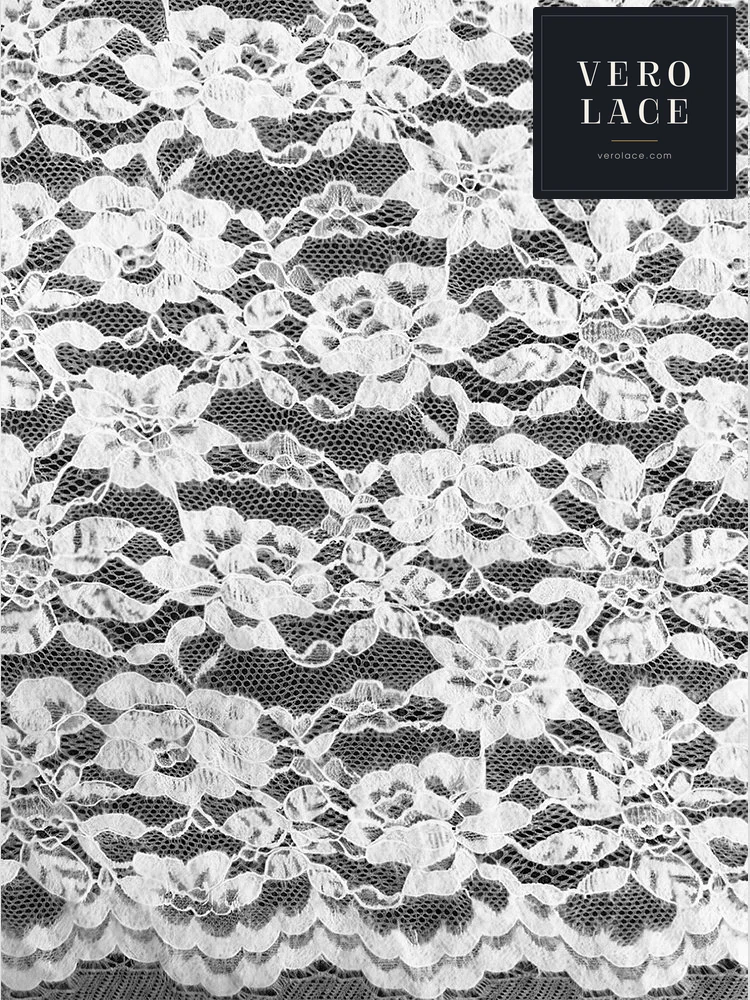 Feather-Yarn Lace, Scalloped Edge KAM — VL-FY-0035