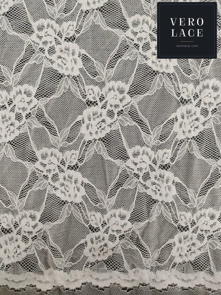 Feather-Yarn Lace, Scalloped Edge KAM — VL-FY-0045