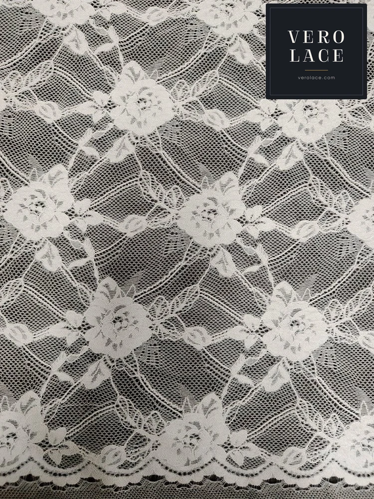 Feather-Yarn Lace, Scalloped Edge KAM — VL-FY-0046