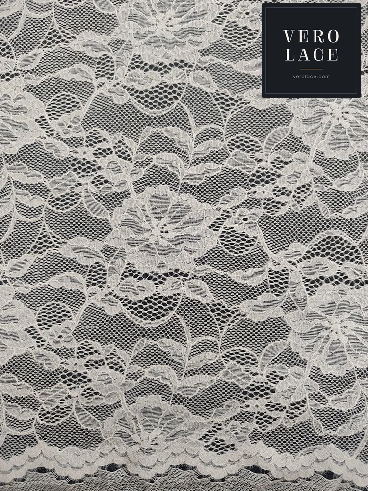 Feather-Yarn Lace, Scalloped Edge KAM — VL-FY-0050