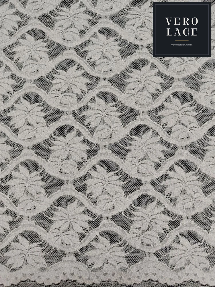 Feather-Yarn Lace, Scalloped Edge KAM — VL-FY-0064