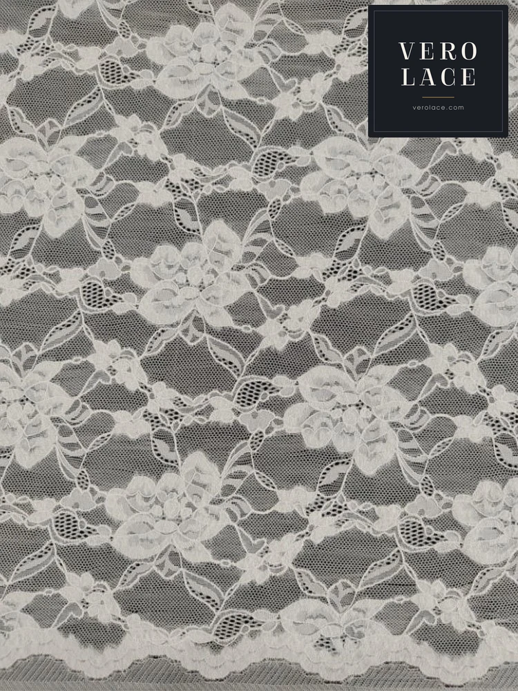 Feather-Yarn Lace, Scalloped Edge KAM — VL-FY-0065