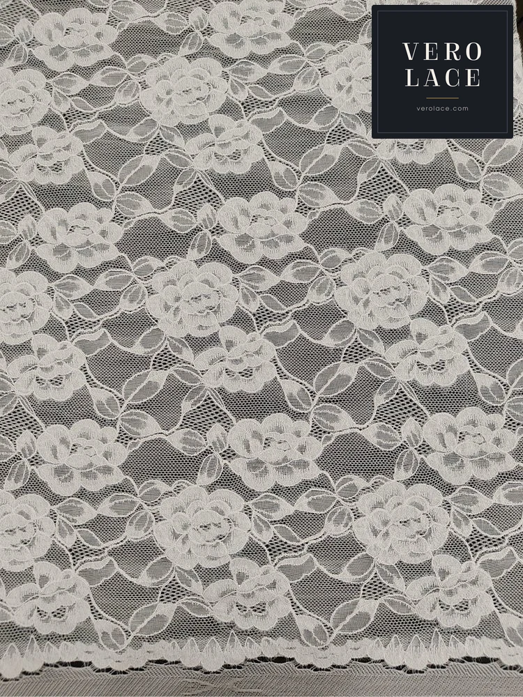Feather-Yarn Lace, Scalloped Edge KAM — VL-FY-0066