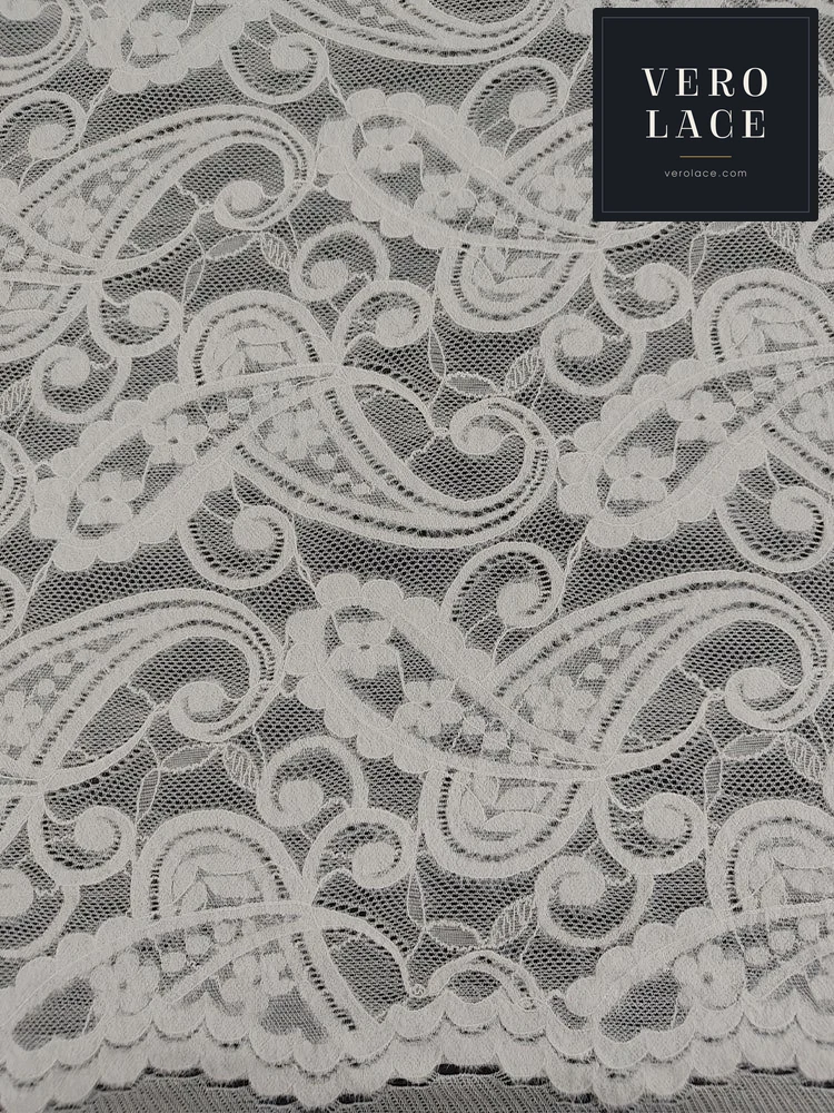 Feather-Yarn Lace, Scalloped Edge KAM — VL-FY-0077