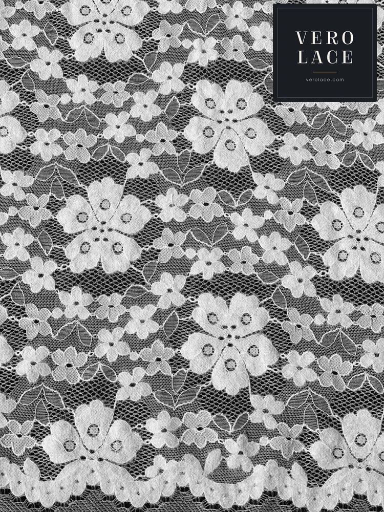 Feather-Yarn Lace, Scalloped Edge — VL-FY-0003