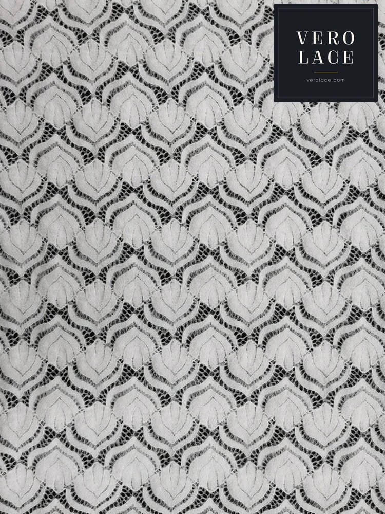 Feather-Yarn Lace, Scalloped Edge — VL-FY-0009