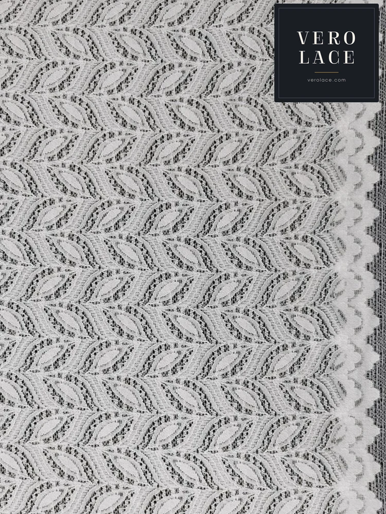 Feather-Yarn Lace, Scalloped Edge — VL-FY-0010