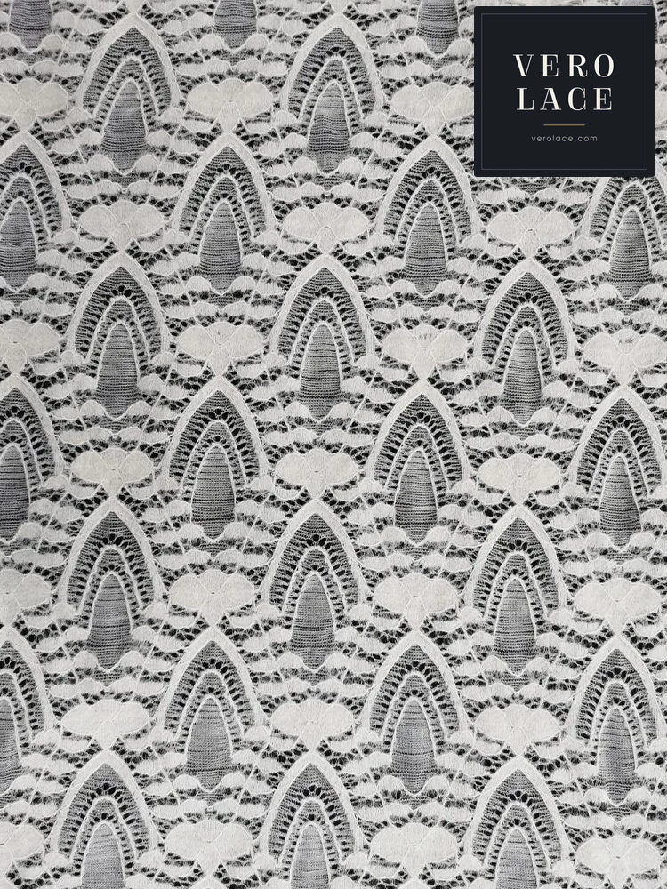 Feather-Yarn Lace, Scalloped Edge — VL-FY-0011