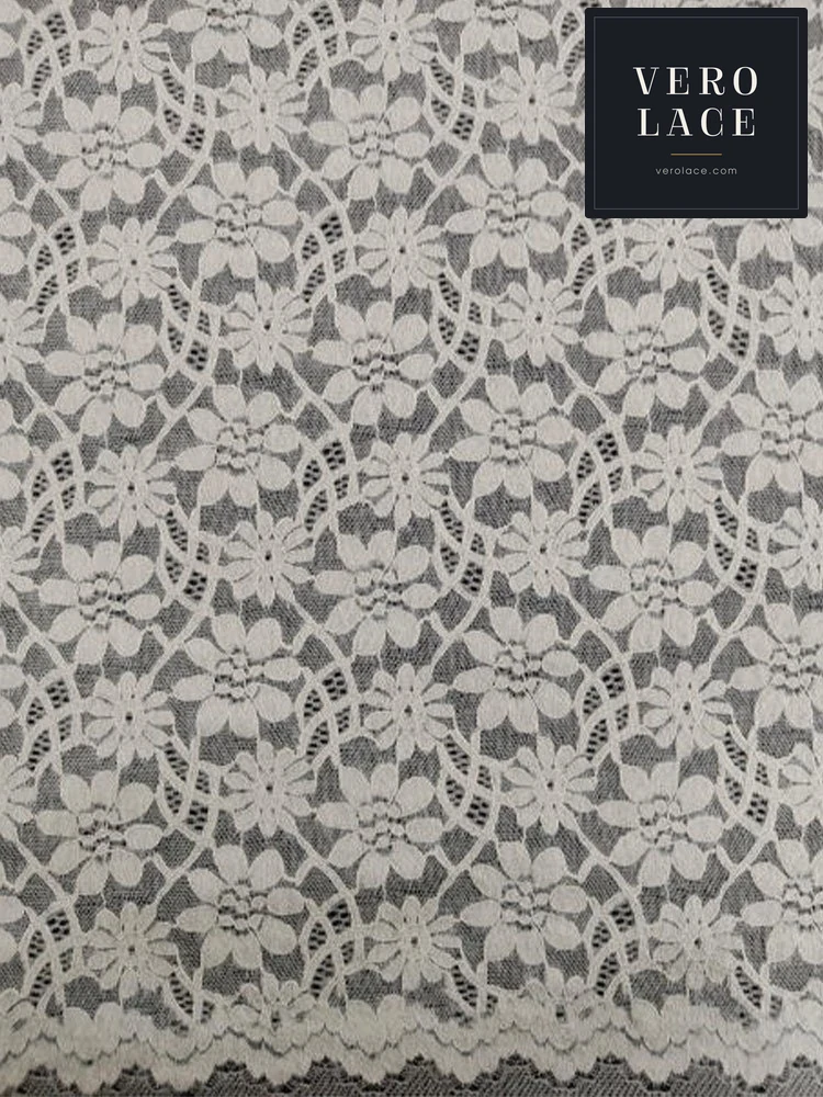 Feather-Yarn Lace, Scalloped Edge — VL-FY-0054