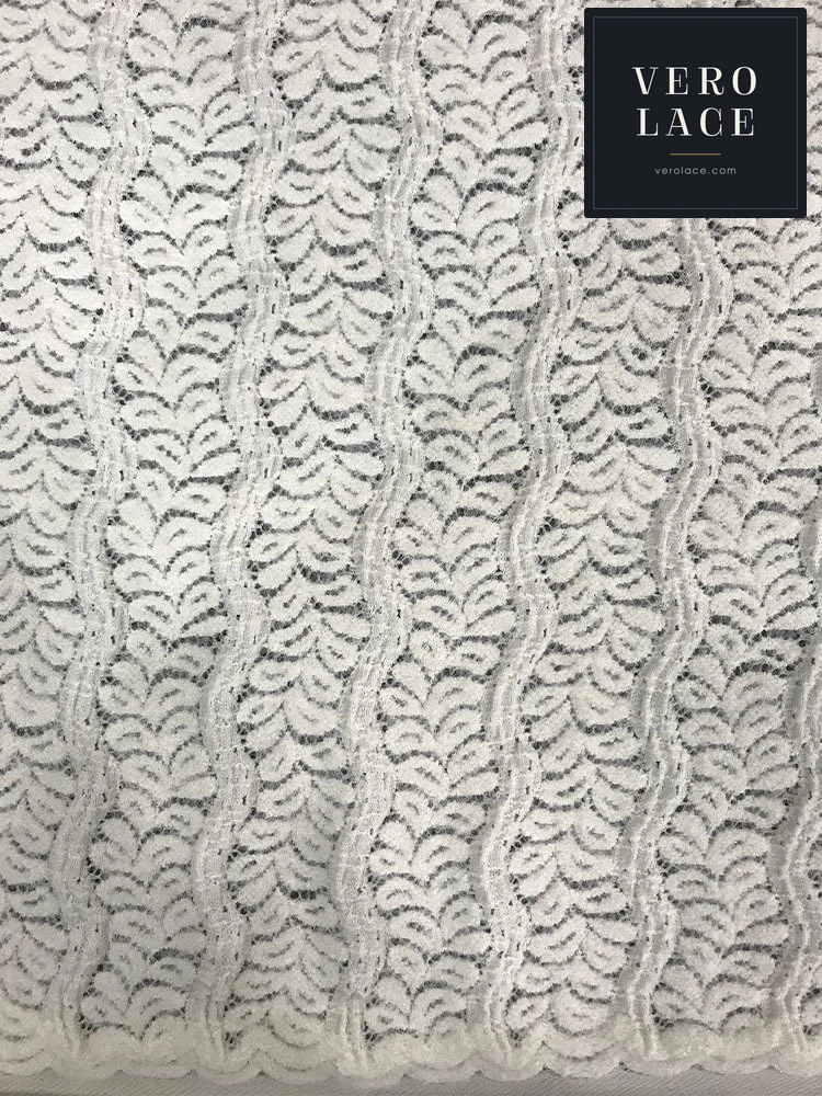 Feather-Yarn Lace, Scalloped Edge — VL-FY-0072
