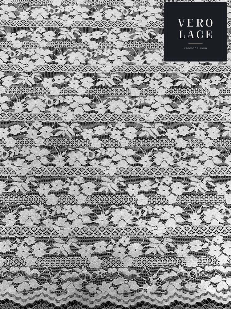 Feather-Yarn Lace, Scalloped Edge — VL-FY-0088