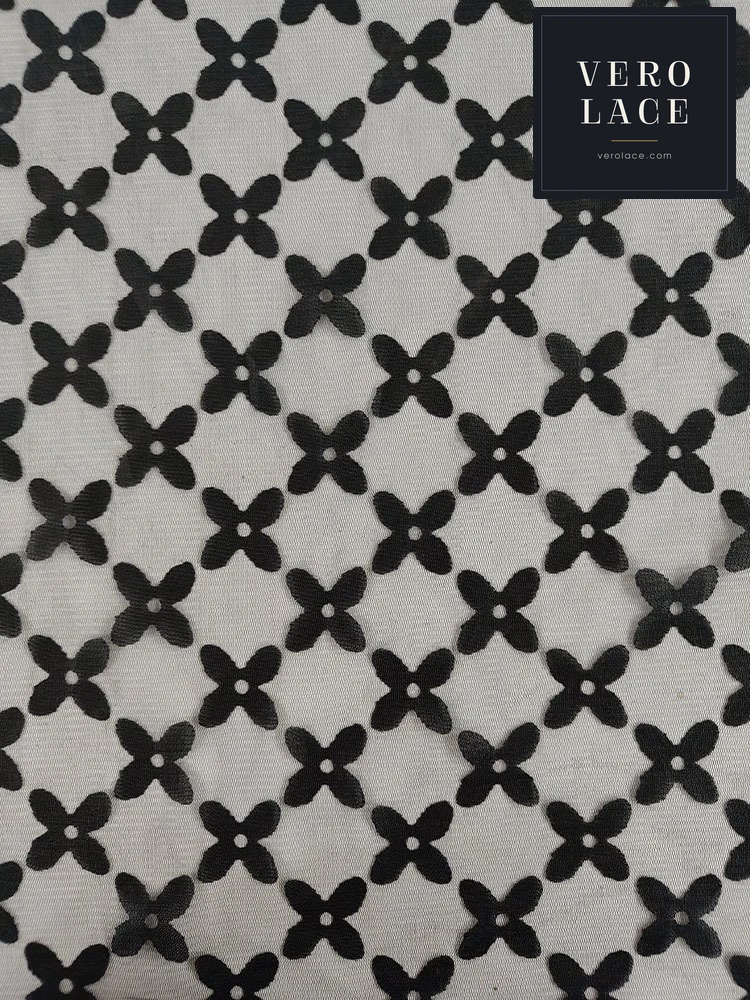 Nylon-Cotton Lace, Korean Mesh — VL-NC-0009