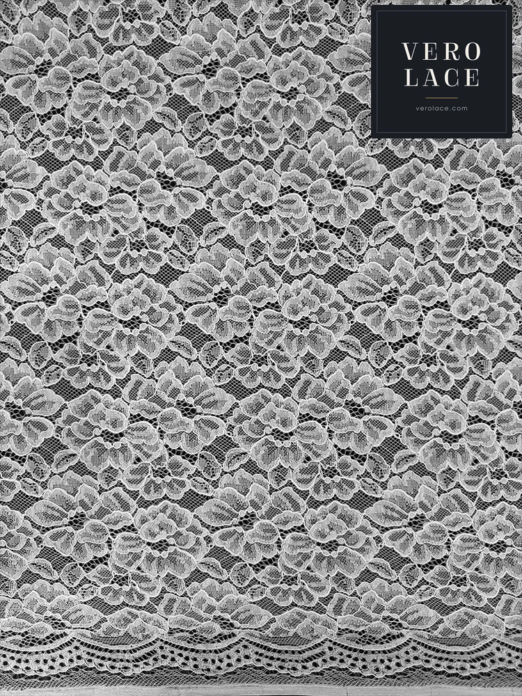 Nylon-Cotton Lace, Ply Scalloped Edge KAM — VL-NC-0191