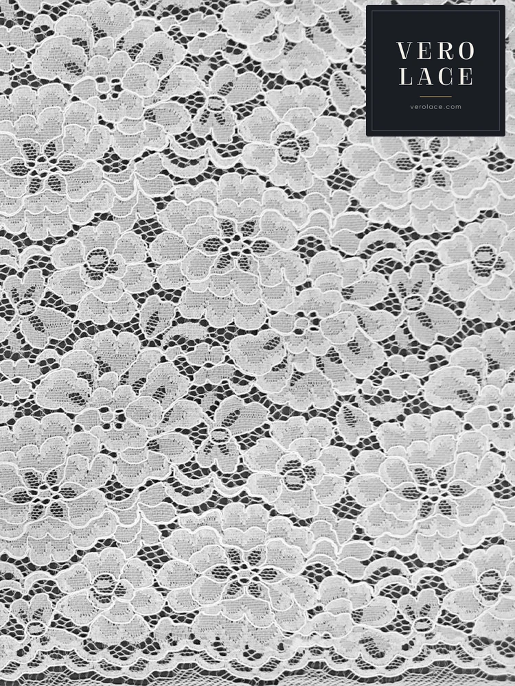 Nylon-Cotton Lace, Ply Scalloped Edge — VL-NC-0168