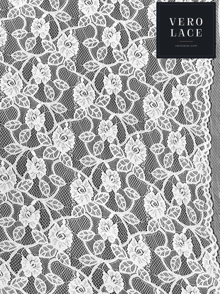 Nylon-Cotton Lace, Rayon Scalloped Edge — VL-NC-0157