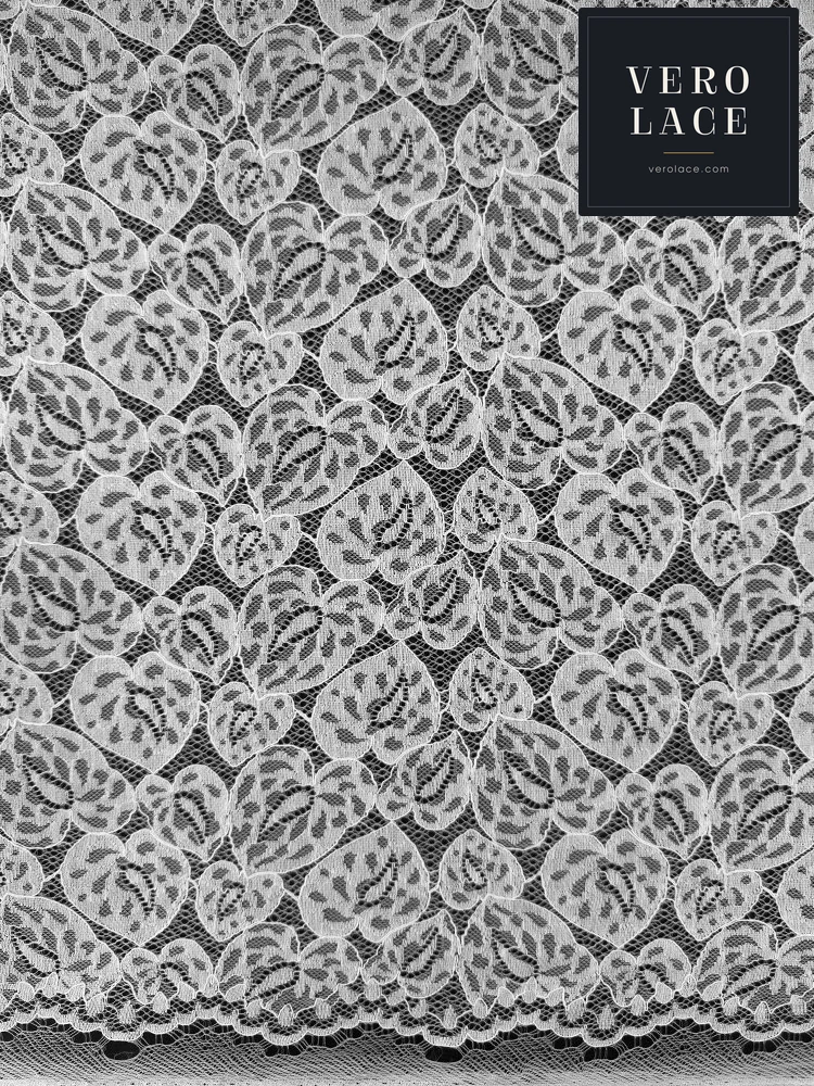 Nylon-Cotton Lace, Scalloped Edge KAM — VL-NC-0196
