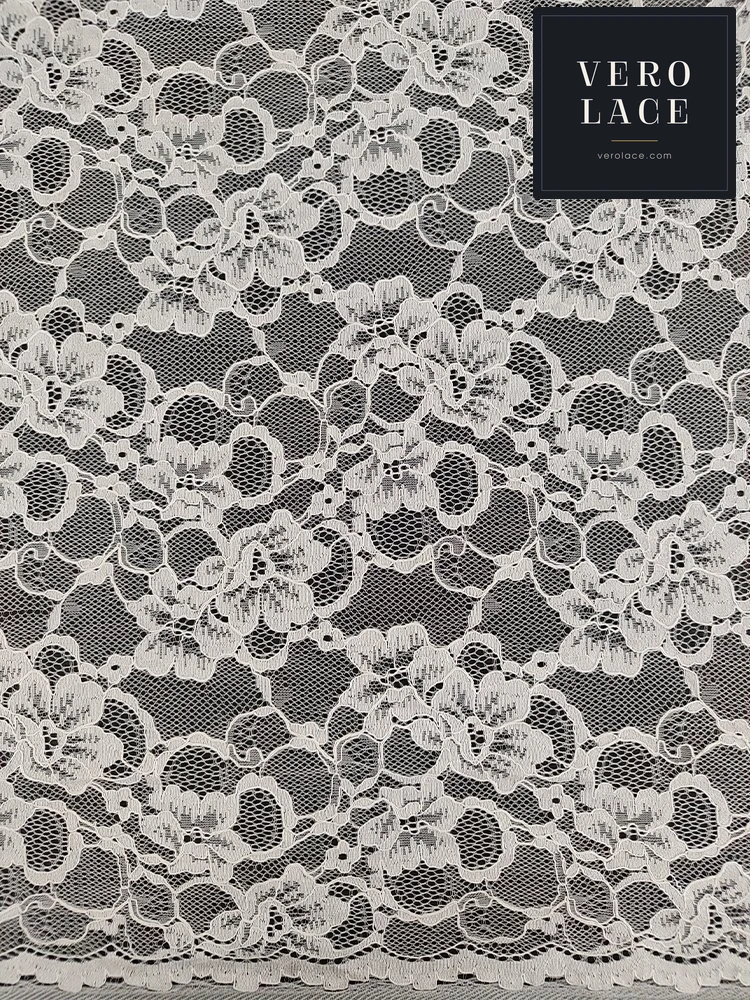 Nylon-Cotton Lace, Scalloped Edge KAM — VL-NC-0202