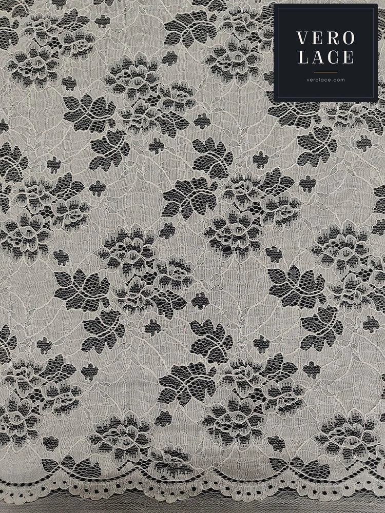 Nylon-Cotton Lace, Scalloped Edge KAM — VL-NC-0204