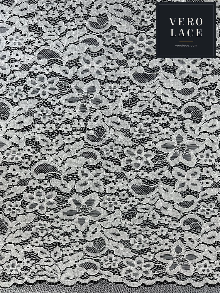 Nylon-Cotton Lace, Scalloped Edge — VL-NC-0022