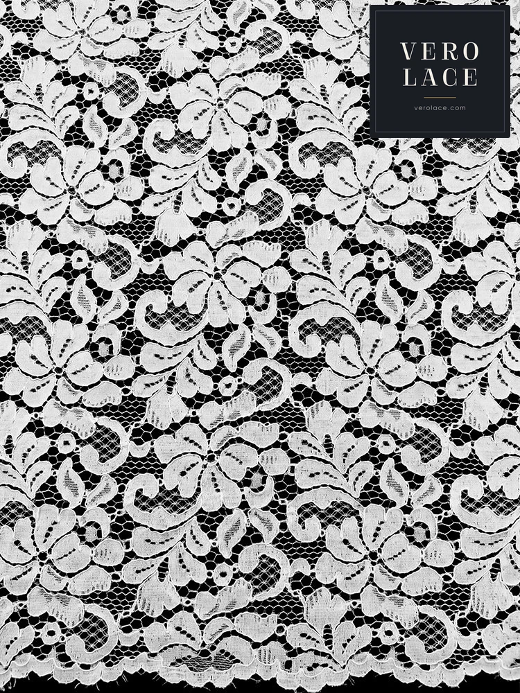 Nylon-Cotton Lace, Scalloped Edge — VL-NC-0084