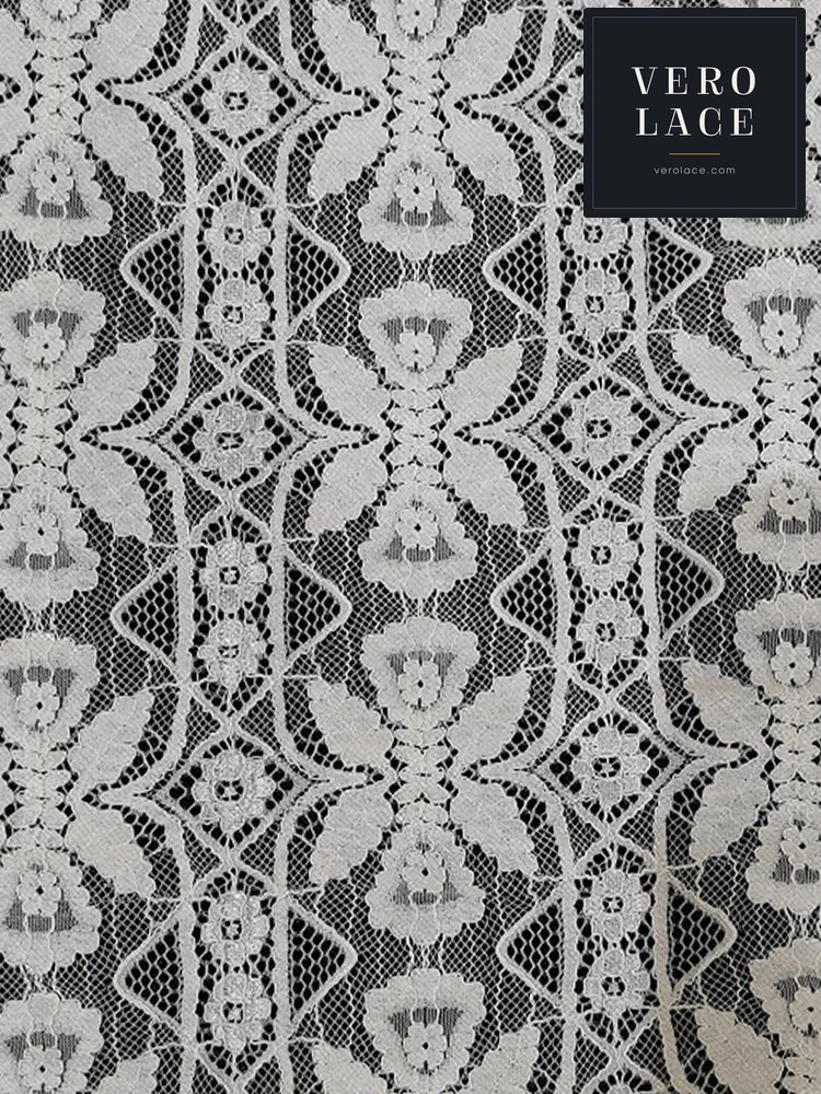Nylon-Cotton Lace, Scalloped Edge — VL-NC-0143
