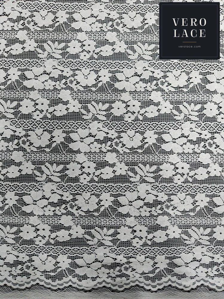 Nylon-Cotton Lace, Scalloped Edge — VL-NC-0148