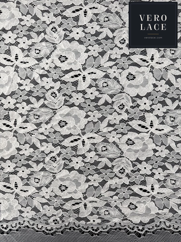 Nylon-Cotton Lace, Scalloped Edge — VL-NC-0161