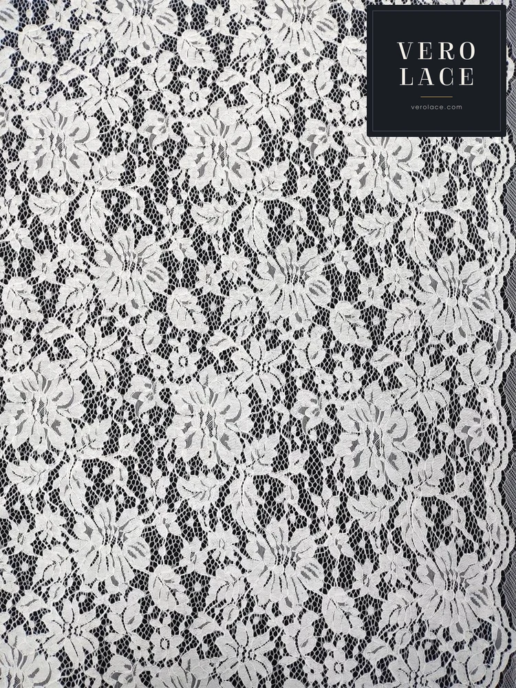 Nylon-Cotton Lace, Scalloped Edge — VL-NC-0163
