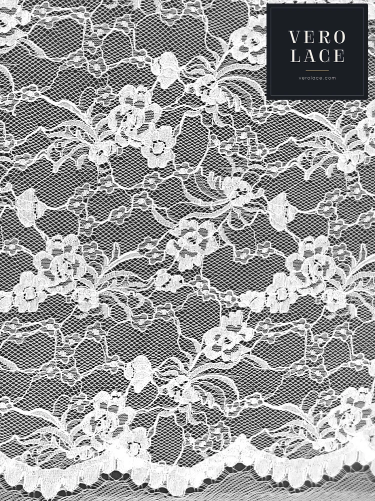 Nylon-Cotton Lace, Scalloped Edge — VL-NC-0166