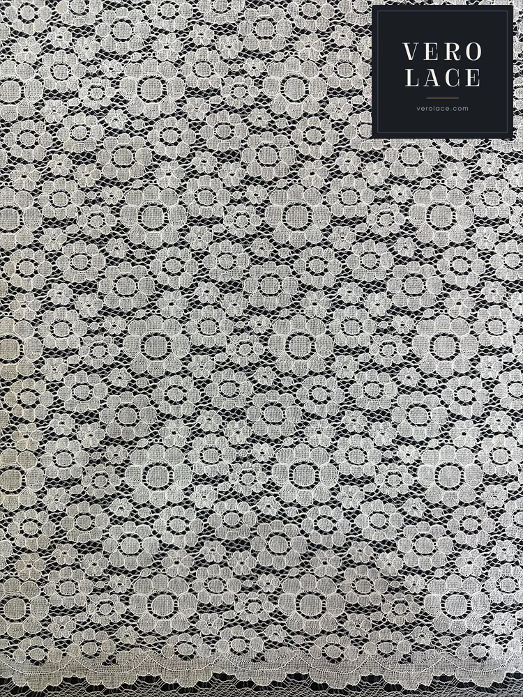 Nylon-Cotton Lace, Scalloped Edge — VL-NC-0170